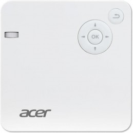 ACER C202i Blanc Vidéoprojecteur mobile LED DLP FWVGA 300 Lumens - HDMI / USB - vue de dessus