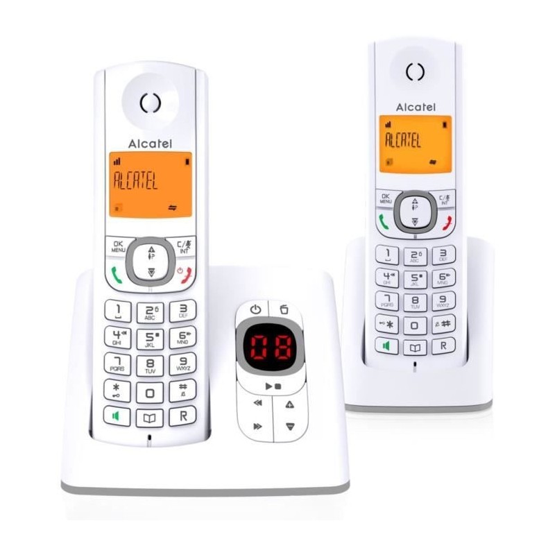 Téléphone fixe sans fil Gigaset CL660A Duo avec répondeur - Gris