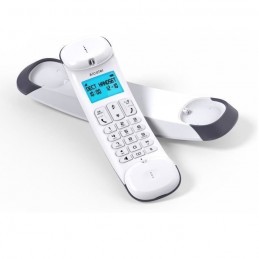 ALCATEL Smile Voice Téléphone Sans Fil avec Répondeur - Blanc Gris - vue de trois quart