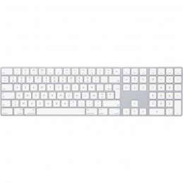 APPLE Magic Keyboard Silver Clavier sans fil avec pavé numérique AZERTY (MQ052F/A) - vue de dessus