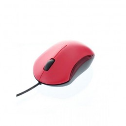 MOBILITY LAB Mousy Rouge Souris optique Filaire - USB - vue de trois quart