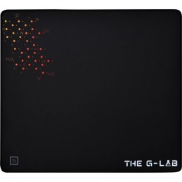 THE G-LAB Pad CEASIUM Tapis de souris Gaming L 450x400x4mm avec gomme anti-dérapante - vue de dessus
