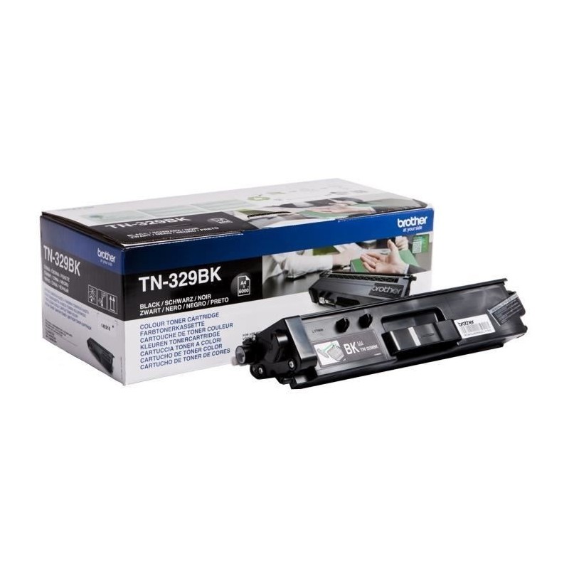 BROTHER TN-329BK Toner Laser Noir 6000 pages authentique pour DCP-L8450, HL-L8350, MFC-L8850