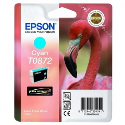Epson T0872 Cyan Flamant rose Cartouche d'encre (C13T08724010) pour Stylus Photo R1900