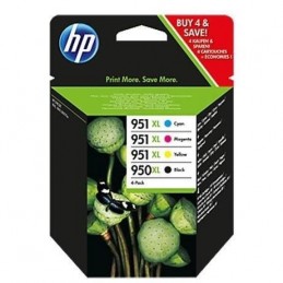 HP 950XL/951XL (C2P43AE) Pack 4 cartouches noire/cyan/magenta/jaune authentiques pour HP OfficeJet Pro 251dw/276dw/8100/8600 - v