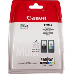 CANON Pack PG-560/CL-561 - Noir + Couleur - Cartouche d'encre pour PiXMA TS5350 ...