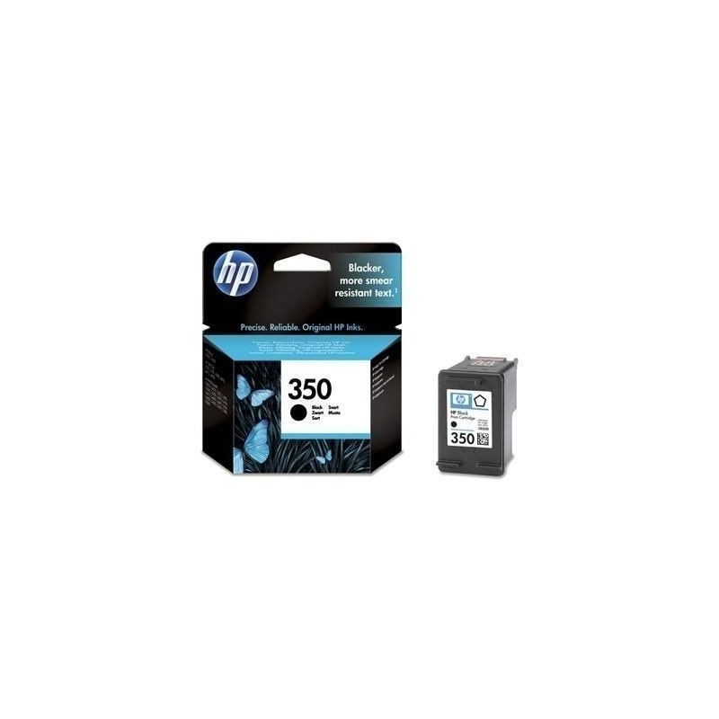 HP 350 Noir Cartouche d'encre authentique (CB335EE) pour Photosmart C4380, C4472, C4580, C5280