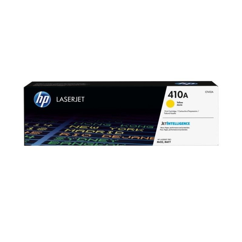 HP 410A Jaune Toner laser authentique (CF412A) pour Color LaserJet Pro M452, M477