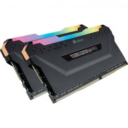 CORSAIR Vengeance RGB Pro 16Go DDR4 (2x 8Go) RAM DIMM 2666MHz CL16 (CMW16GX4M2A2666C16) - vue de trois quart