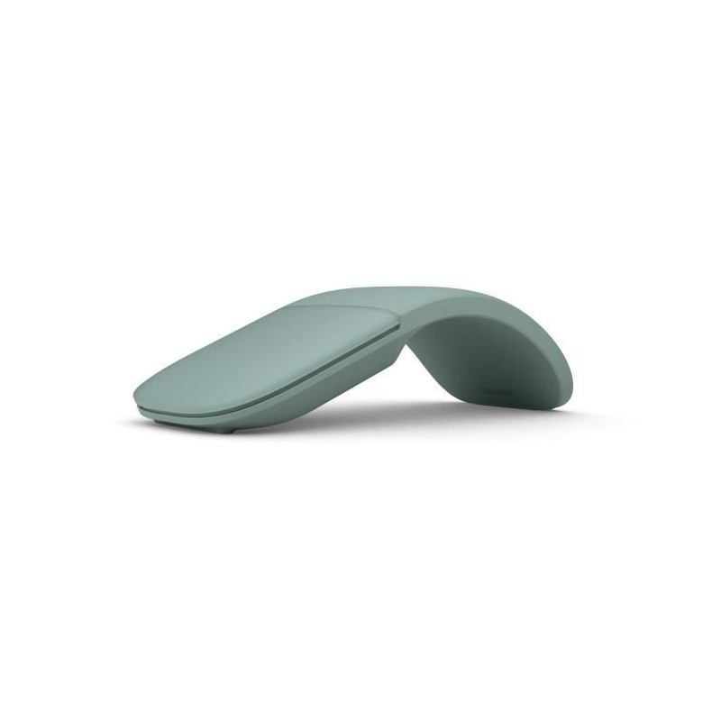 MICROSOFT Arc Vert Gris Souris sans fil Bluetooth 5.0 LE - vue de trois quart