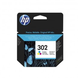 HP 302 Trois Couleurs Cartouche d'encre authentique (F6U65AE) pour DeskJet 2130, 3630 et OfficeJet 3830