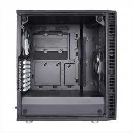 FRACTAL DESIGN Meshify C Blackout Noir Boitier PC Tour ATX Fenetre verre trempé (FD-CA-MESH-C-BKO-TGL) - vue de profil