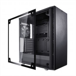 FRACTAL DESIGN Meshify C Blackout Noir Boitier PC Tour ATX Fenetre verre trempé (FD-CA-MESH-C-BKO-TGL) - vue fenetre