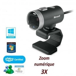 Microsoft LifeCam Cinema Webcam 1280 x 720 - Microphone intégré - filaire USB 2.0 - noir
