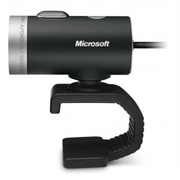 Microsoft LifeCam Cinema Webcam 1280 x 720 - Microphone intégré - filaire USB 2.0 - noir - vue de profil