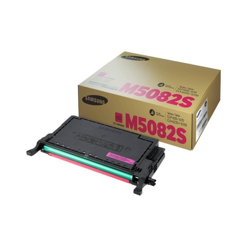 SAMSUNG CLT-M5082S (SU323A) Magenta Toner laser authentique pour CLP-620, CLP-670, CLX-6220, CLX-6250