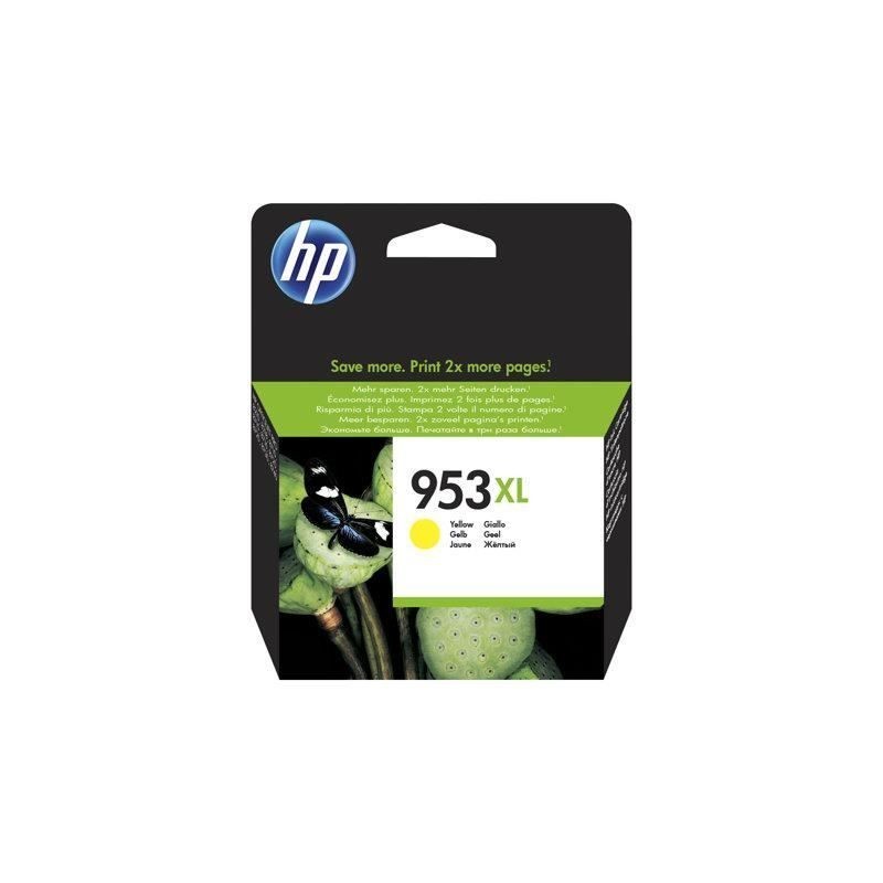 HP 953XL Jaune Cartouche d'encre XL authentique (F6U18AE) pour OfficeJEt Pro 8710, 8715, 8720
