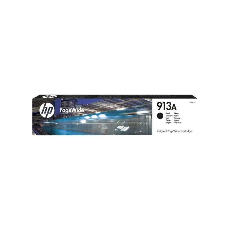 HP 913A Noir Cartouche d'encre authentique (L0R95AE) pour PageWide 377, 452, 477