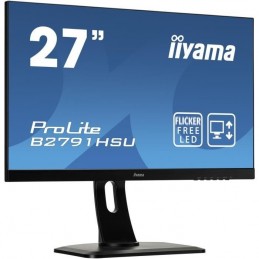 IIYAMA ProLite B2791HSU-B1 Ecran PC 27'' FHD - Dalle TN - 1ms - 75Hz - VGA / HDMI / DisplayPort - vue de trois quart