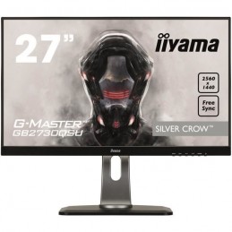 IIYAMA 27" G-Master Silver Crow GB2730QSU-B1 Ecran PC Dalle TN - 1ms - DP/DVI-D/HDMI - AMD FreeSync - vue de face