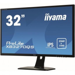 IIYAMA ProLite XB3270QS-B1Ecran PC 32" WQHD - Dalle IPS - 4ms - DisplayPort / HDMI / DVI - vue de trois quart