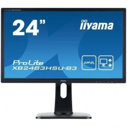 IIYAMA ProLite XB2483HSU-B3 Ecran PC 24" FHD - Dalle A-MVA - 4ms - 75Hz - VGA/DisplayPort/HDMI - vue de face
