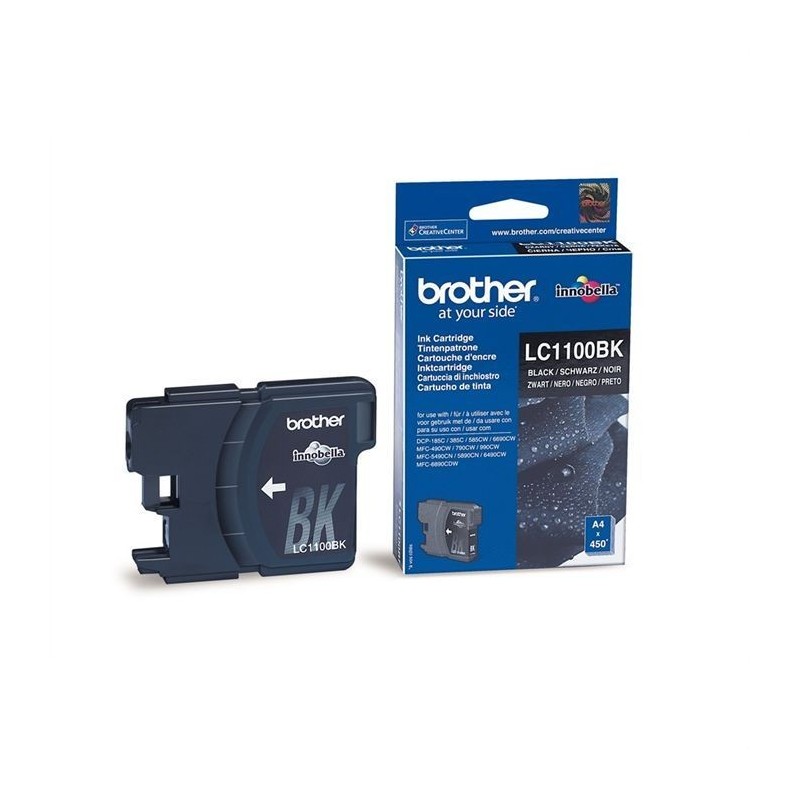 BROTHER LC1100BK Noir Cartouche d'encre pour DCP-395, DCP-J715, MFC-795, MFC-5890 ...