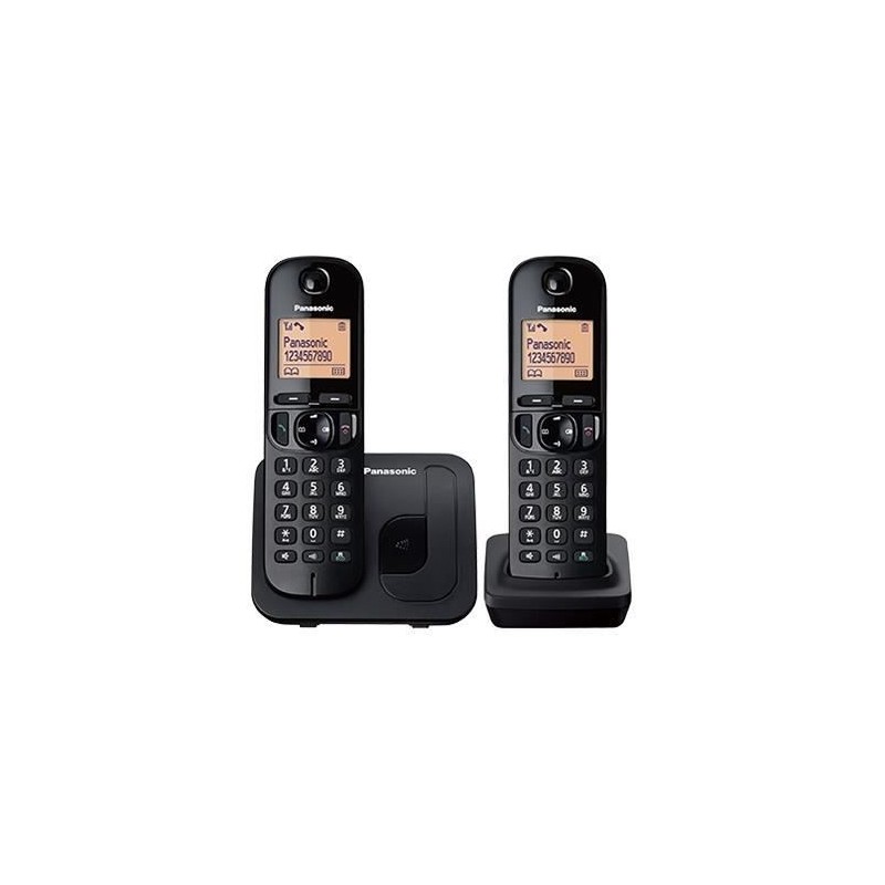 PANASONIC KX-TGC212 Pack Duo téléphone DECT noir sans répondeur
