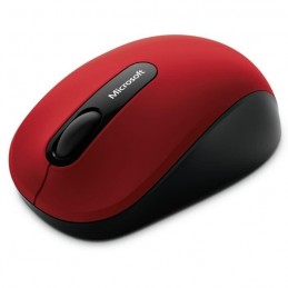 MICROSOFT Mobile Mouse 3600 Rouge Souris sans fil Bluetooth - vue de trois quart