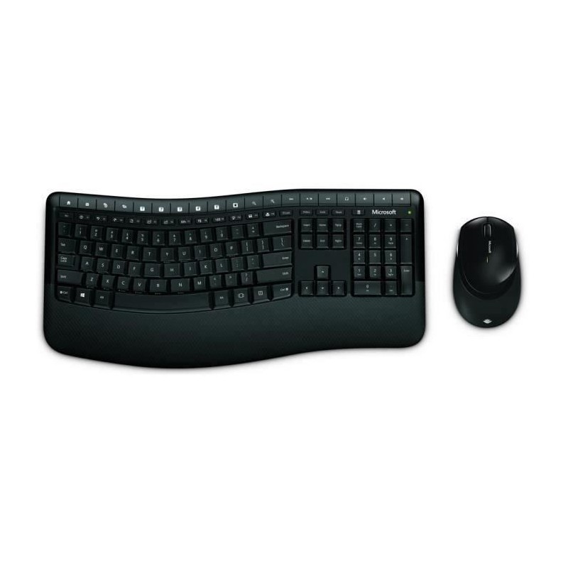 MICROSOFT Wireless Comfort Desktop 5050 Noir Pack Clavier souris sans fil - AZERTY