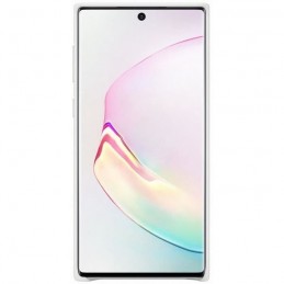 SAMSUNG Coque cuir Blanc pour Note10 - vue de face en situation