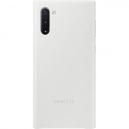 SAMSUNG Coque cuir Blanc pour Note10 - vue de dos en situation