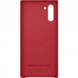 SAMSUNG Coque cuir Rouge pour Note10 - vue de face