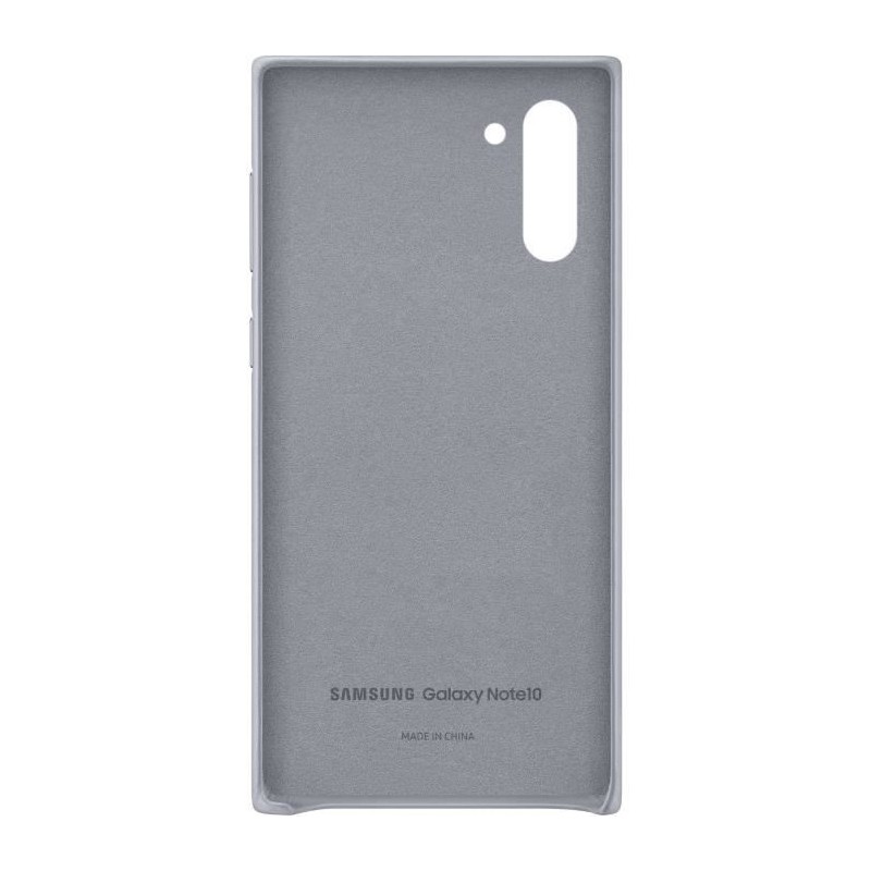 SAMSUNG Coque cuir Gris pour Note10