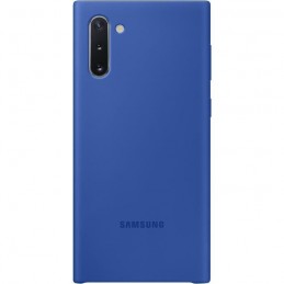 SAMSUNG Coque Silicone Bleu pour smartphone Samsung Note10 - vue de dos