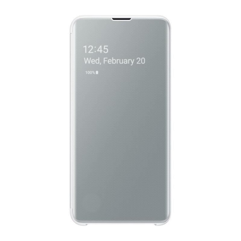 SAMSUNG Clear View cover Blanc pour Smartphone Samsung S10e