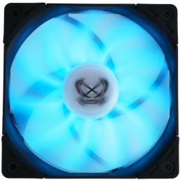 SCYTHE Kaze Flex RGB PWM Ventilateur boitier PC 120 mm - vue de face eclairage bleu