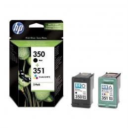 HP 350/351 SD412EE Pack cartouche noire et trois couleurs authentiques pour HP Photosmart C4380/C4472/C4580/C5280