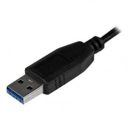 STARTECH Hub USB 3.0 a 4 ports avec câble intégré - Noir - Mini Hub USB portable (ST4300MINU3B) - vue connecteur