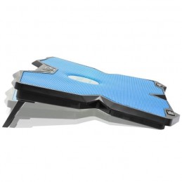 SPIRIT OF GAMER AirBlade 500 Blue Refroidisseur PC 17" - Quadruple ventilateurs LED - Noir / Bleu - vue de profil