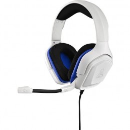 THE G-LAB Korp Cobalt Blanc Casque Gaming Compatible PC, PS4, Xbox One