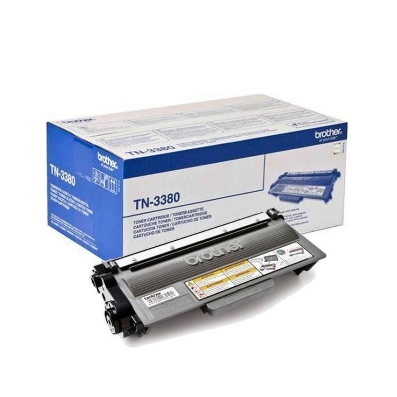 BROTHER TN-3380 XL Toner Laser Noir (8000 pages) pour DCP-8250, HL-6180, MFC-8520 - vue pack