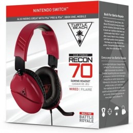 TURTLE BEACH Recon 70N Rouge Casque Gamer pour Nintendo Switch, PS4, PS5, Xbox one, appareils mobiles (TBS-8055-02) - vue 5