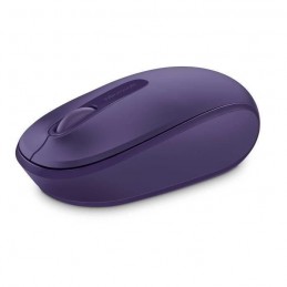MICROSOFT Mobile Mouse 1850 Violet Souris sans fil 2.4 GHz - récepteur USB - vue de trois quart