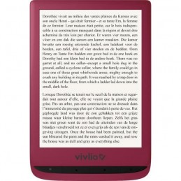 VIVLIO Touch Lux 4 LISEUSE NUMÉRIQUE 6" ROUGE + smart cover + pack d'ebooks OFFERT - vue de face