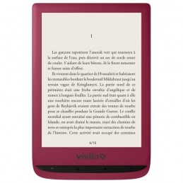 VILVIO Touch Lux 4 LISEUSE NUMÉRIQUE 6" ROUGE + smart cover + pack d'ebooks OFFERT