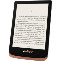 VIVLIO Touch HD Plus LISEUSE NUMERIQUE 6" + Pack d'ebooks de plus de 8 Ebooks OFFERT - vue trois quart droit