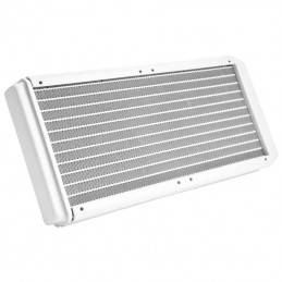 ENERMAX Aquafusion 240 RGB Blanc Watercooling CPU Ventilateur 2x 120mm - vue radiateur