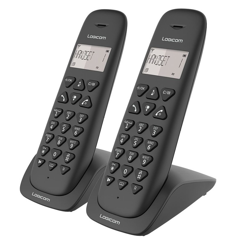 LOGICOM VEGA 250 DUO Noir - Pack double téléphones sans fil - sans répondeur