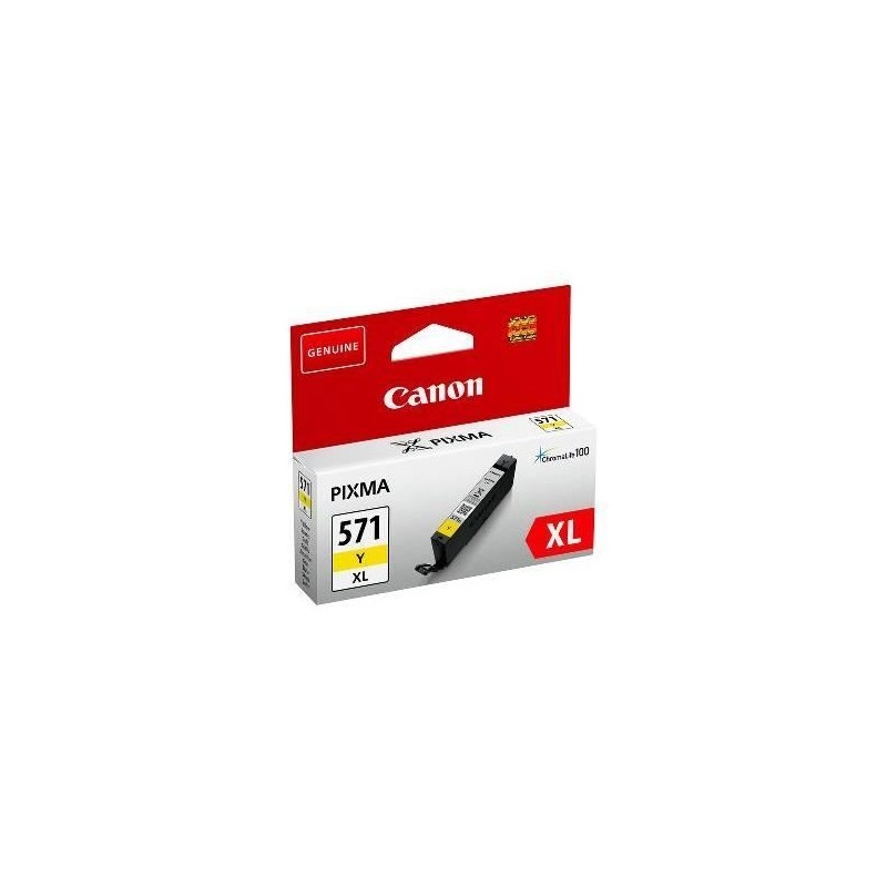 CANON CLI-571Y XL Jaune Cartouche d'encre (0334C004) pour PiXMA MG5750, MG7750, TS5050